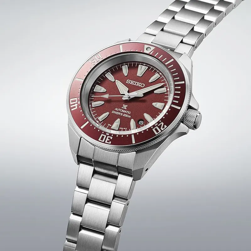 Seiko Prospex Samurai Maroon Diver Scuba Men's Watch- SBDY129